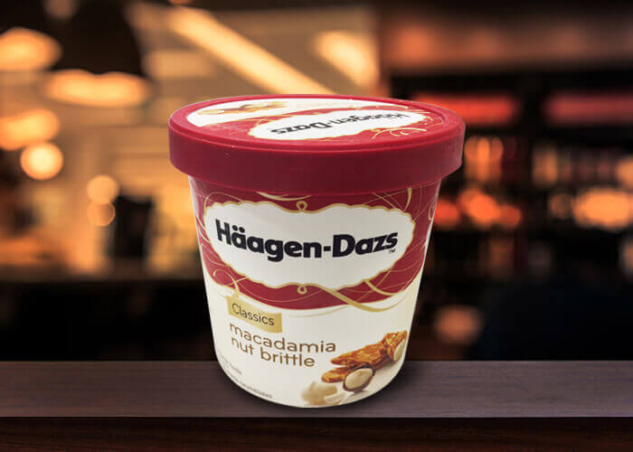 MACADAMIA NUT BRITTLE Hagen-Dazs 460ML